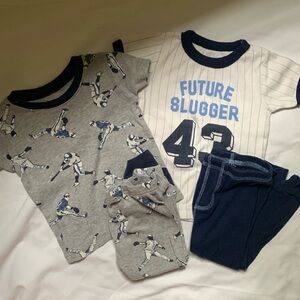 Carter’s 12 month baseball theme, pajamas